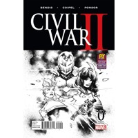SDCC 2016 CIVIL WAR II #0 (OF 8) COIPEL B&amp;W VAR - Brian Michael Bendis