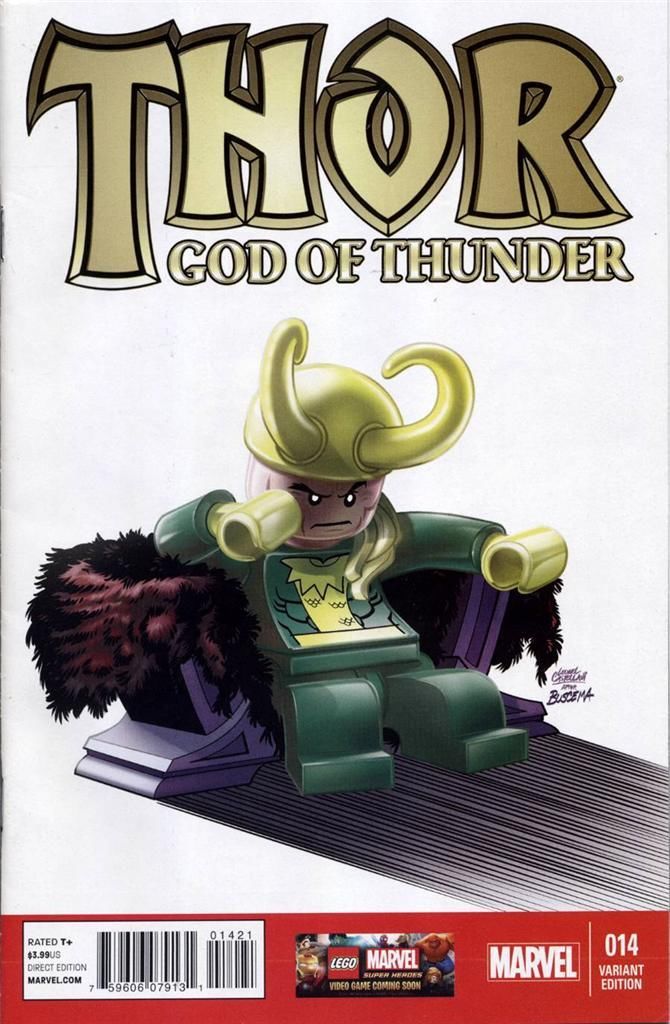 THOR GOD OF THUNDER #14 1:25 INCENTIVE LOKI LEGO VARIANT
