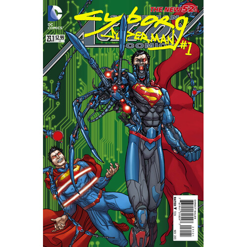 SUPERMAN ACTION COMICS #23.1 CYBORG SUPERMAN 3D obálka - Michael Alan Nelson