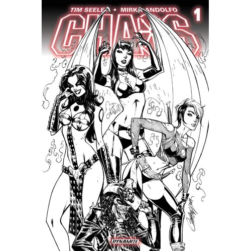 CHAOS #1 (OF 6) CAMPBELL B&W 2ND PTG - Tim Seeley