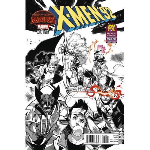 SDCC 2015 X-MEN 92 #1 LARRAZ B&W VAR - Chris Sims, Chad Bowers