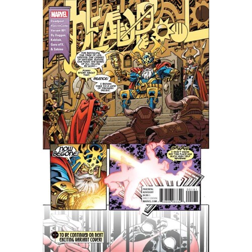 DEADPOOL #1 KOBLISH SECRET COMIC VAR - Gerry Duggan