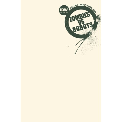 ZOMBIES VS ROBOTS #1 BLANK SUBSCRIPTION VAR - Chris Ryall, Steve Niles