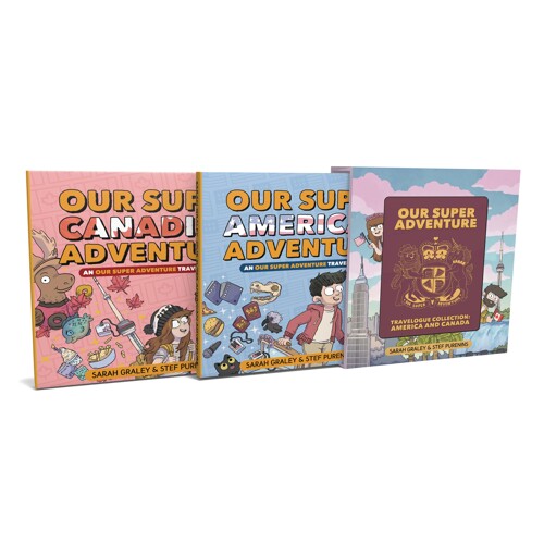 OUR SUPER ADVENTURE TRAVELOGUE AMERICA & CANADA HC - Sarah Graley, Stef Purenins