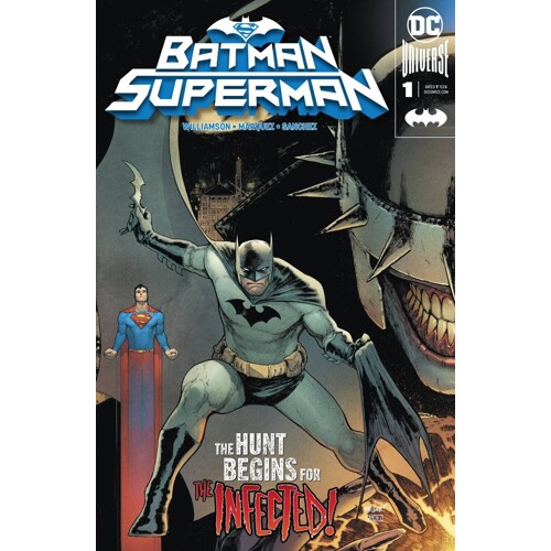 BATMAN SUPERMAN #1 BATMAN COVER + BATMAN SUPERMAN #1 SUPERMAN COVER CONNECTING COVERS - Joshua Williamson