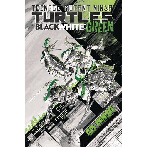 TMNT BLACK WHITE & GREEN TP