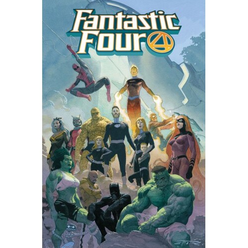 FANTASTIC FOUR BY DAN SLOTT OMNIBUS HC VOL 01 CVR A ESAD RIBIC - Dan Slott Gail Simone