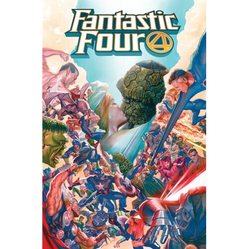 FANTASTIC FOUR BY DAN SLOTT OMNIBUS HC VOL 01 CVR B ALEX ROSS DIRECT MARKET EXCLUSIVE COVER - Dan Slott Gail Simone