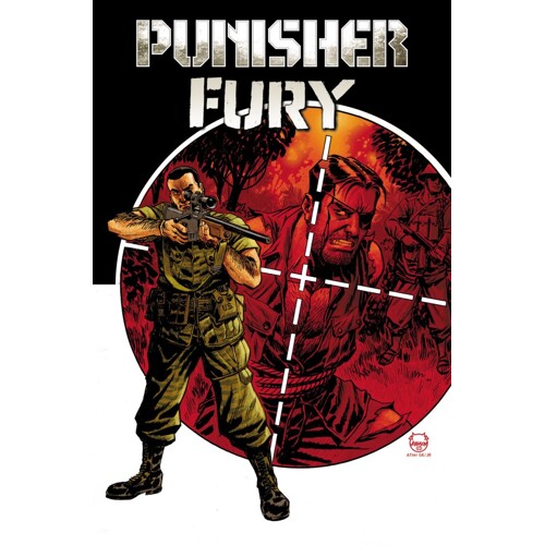 PUNISHER & FURY MAX BY GARTH ENNIS HC OMNIBUS CVR A DAVE JOHNSON COVER - Garth Ennis