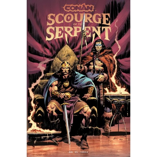 CONAN THE BARBARIAN SCOURGE OF THE SERPENT TP VOL 01 CVR B DIRECT MARKET EDITION ROBERTO DE LA TORRE THRONE CVR (MR) - Jim Zub