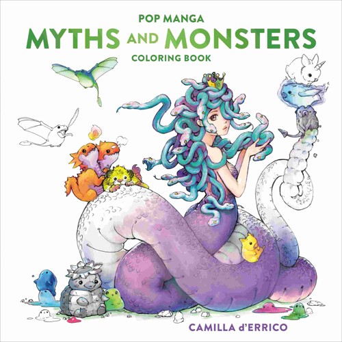 POP MANGA MYTHS AND MONSTERS COLOURING BOOK - Rick Atkinson