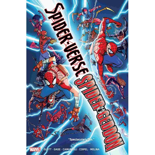 SPIDER-VERSE/SPIDER-GEDDON OMNIBUS HC CVR B GIUSEPPE CAMUNCOLI DIRECT MARKET EXCLUSIVE - Dan Slott
