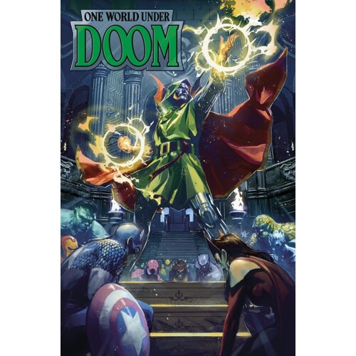 ONE WORLD UNDER DOOM HC OMNIBUS CVR A BEN HARVEY COVER - Ryan North