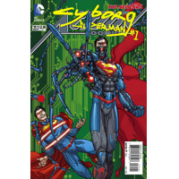 SUPERMAN ACTION COMICS #23.1 CYBORG SUPERMAN 3D obálka - Michael Alan Nelson