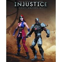 INJUSTICE CYBORG VS HARLEY QUINN 2 PACK