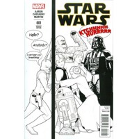 STAR WARS #1 CHRISTOPHER HUMOROUS PARTY SKETCH VAR - Jason Aaron