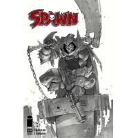 SPAWN #275 25TH ANNIVERSARY CVR B B&amp;W HABCHI - Todd McFarlane