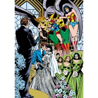 JLA THE WEDDING OF THE ATOM &amp; JEAN LORING HC - Gerry Conway, Steve Englehart