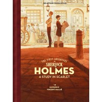 FIRST ADV SHERLOCK HOLMES STUDY IN SCARLET HC - Arthur Conan Doyle