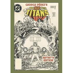 GEORGE PEREZS NEW TEEN TITANS ARTISTS EDITION HC DIRECT MARKET EXCLUSIVE POWER...