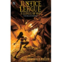 JLA A LEAGUE OF ONE DELUXE EDITION HC - Christopher Moeller