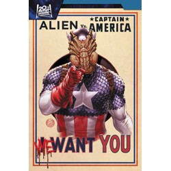 ALIEN VS. CAPTAIN AMERICA TP - Frank Tieri