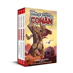 SAVAGE SWORD OF CONAN HC VOL 01-03 SLIPCASE SET REGULAR EDITION JOE JUSKO (MR)...