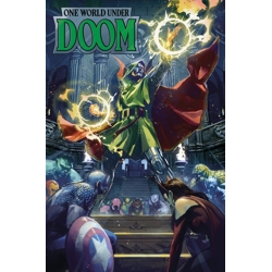 ONE WORLD UNDER DOOM HC OMNIBUS CVR A BEN HARVEY COVER - Ryan North