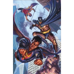 BATMAN SUPERMAN WORLDS FINEST #56 CVR B BEN HARVEY CARD STOCK VAR