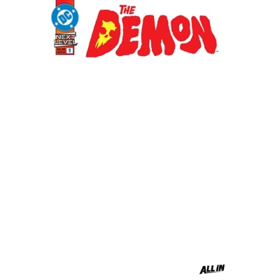 Demon #1 Cvr F Blank Card Stock Var