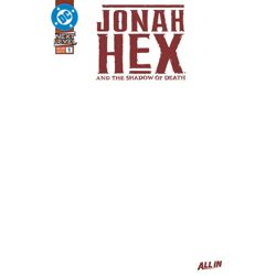 JONAH HEX AND THE SHADOW OF DEATH #1 (OF 6) CVR E BLANK CARD STOCK VAR