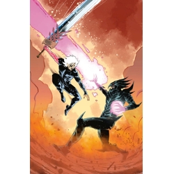 LOST FANTASY #13 CVR E LUCA CASALANGUIDA BLACK AND WHITE AND BLOOD VIRGIN CARDSTOCK VAR