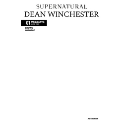 SUPERNATURAL DEAN WINCHESTER #1 CVR F BLANK AUTHENTIX VAR