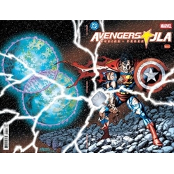 AVENGERS JLA #4 FACSIMILE EDITION CVR A GEORGE PEREZ WRAPAROUND