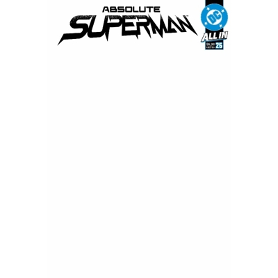 Absolute Superman #25 Cvr E Blank Card Stock Var