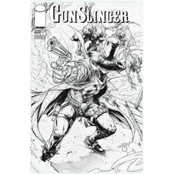 GUNSLINGER SPAWN #60 CVR B JONATHAN URIBE B&W VAR