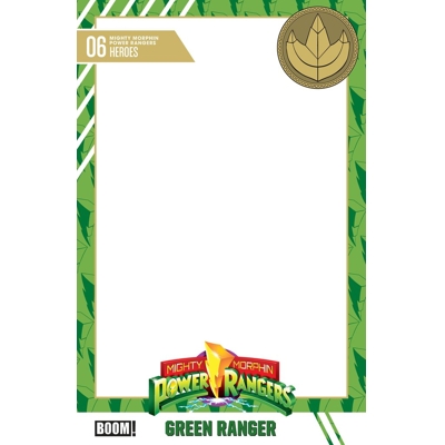 MIGHTY MORPHIN POWER RANGERS (2026) #6 CVR D TRADING CARD BLANK SKETCH VAR