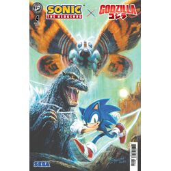 SONIC THE HEDGEHOG X GODZILLA #4 CVR B BOB EGGLETON VAR