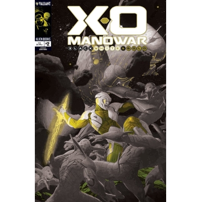 X-O MANOWAR: BLACK, WHITE & GOLD #2 CVR B ESAD RIBIC BLACK, WHITE & GOLD COVER VAR