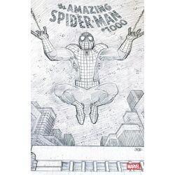 AMAZING SPIDER-MAN #1000 2ND PTG CVR A JOHN ROMITA JR B&W VAR