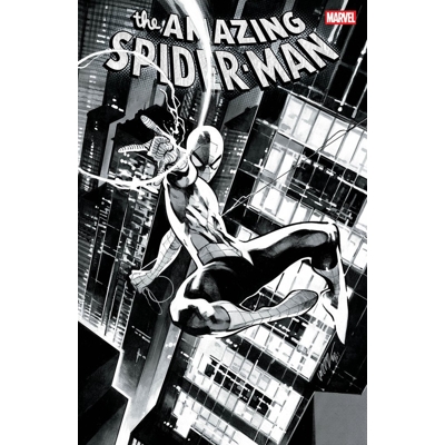 AMAZING SPIDER-MAN #1000 2ND PTG CVR B PEPE LARRAZ B&W VAR