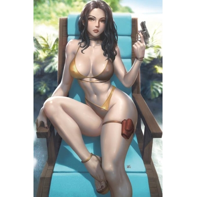 Gun Honey Doubles Down #4 (Of 4) Cvr H Kendrick Lim Virgin Cardstock Var (Mr)