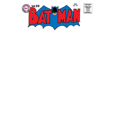 Batman #127 Facsimile Edition Cvr B Blank Card Stock Var