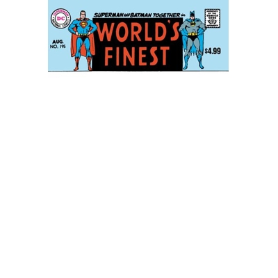 Worlds Finest Comics #195 Facsimile Edition Cvr B Blank Card Stock Var