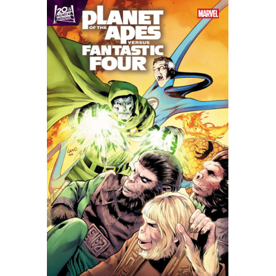 Planet of the Apes vs. Fantastic Four #4 Cvr A Greg Land