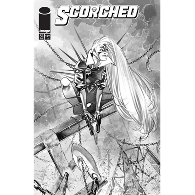 Spawn Scorched #51 Cvr B Ig Guara B&W Var