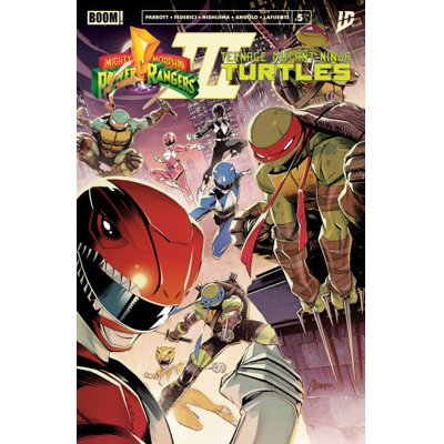 Mighty Morphin Power Rangers/Teenage Mutant Ninja Turtles Iii #5 Cvr A Alessio Zonno