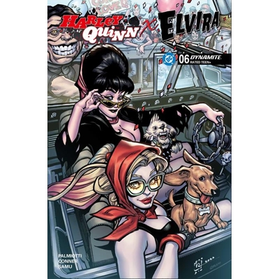 Harley Quinn X Elvira #6 Cvr B Chad Hardin Var