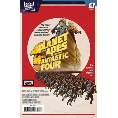Planet of the Apes vs. Fantastic Four #4 Cvr C Pere Perez Movie Homage Var