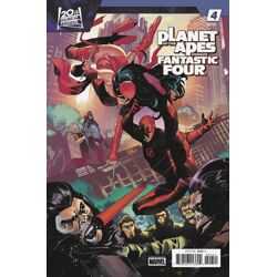 Planet of the Apes vs. Fantastic Four #4 Cvr D Edwin Galmon Versus Var